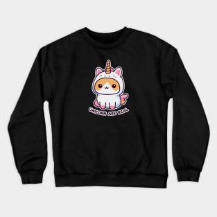 Unicorn are Real - Cats unicorn Crewneck Sweatshirt